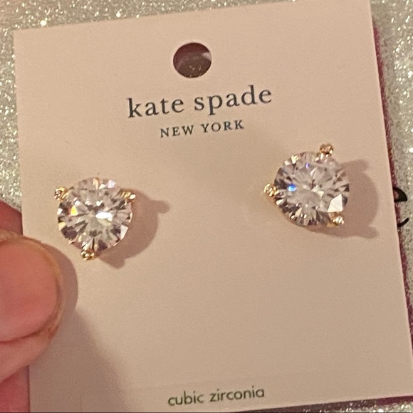 Kate ♠️ Spade Stunner! Rise & Shine Solitaire Studs. A Lovely Gift! 🤩